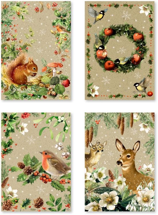 Produktbild: A5-Graspapier-Adventskalender &ndash; Zauber der Winternatur