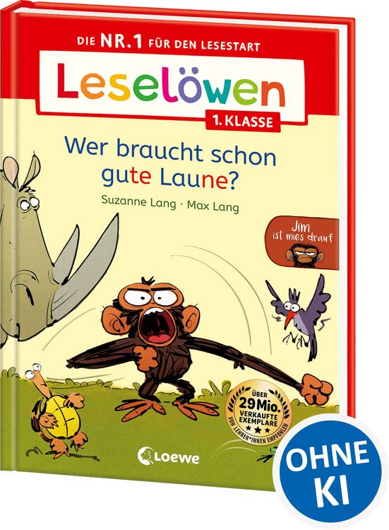 Produktbild: Lesel&ouml;wen 1. Klasse - Jim ist mies drauf - Wer braucht schon gute Laune?