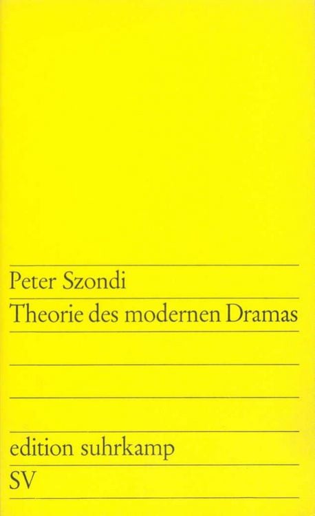Produktbild: Theorie des modernen Dramas