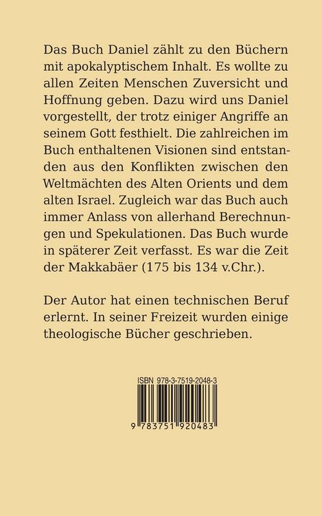 Produktbild: Das Buch Daniel