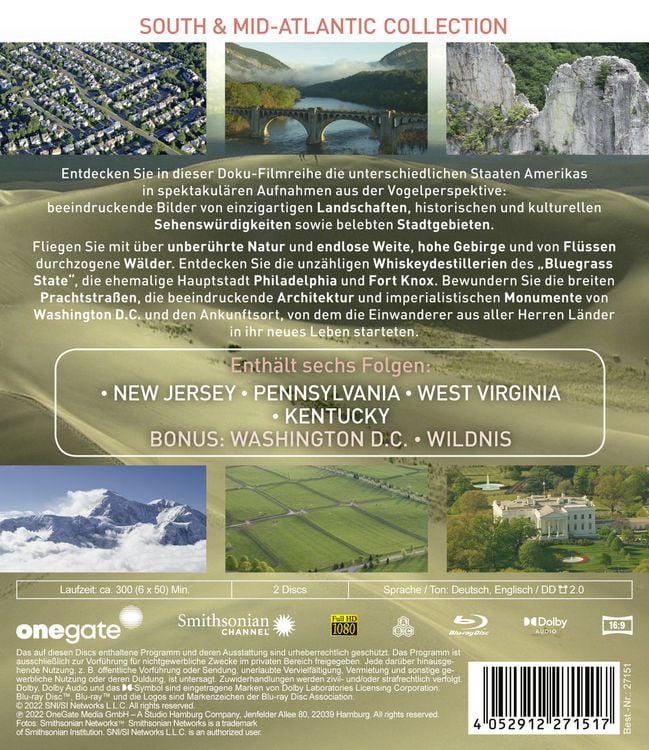 Produktbild: Aerial America (Amerika von oben) - South and Mid-Atlantic Collection [2 BRs]