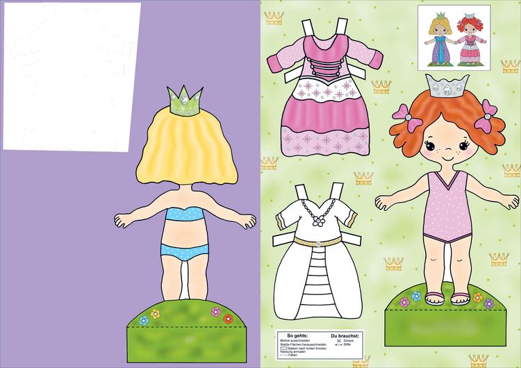 Produktbild: Mein gro&szlig;er Mal- und Ausschneidespa&szlig; mit Pony, Prinzessin und Einhorn