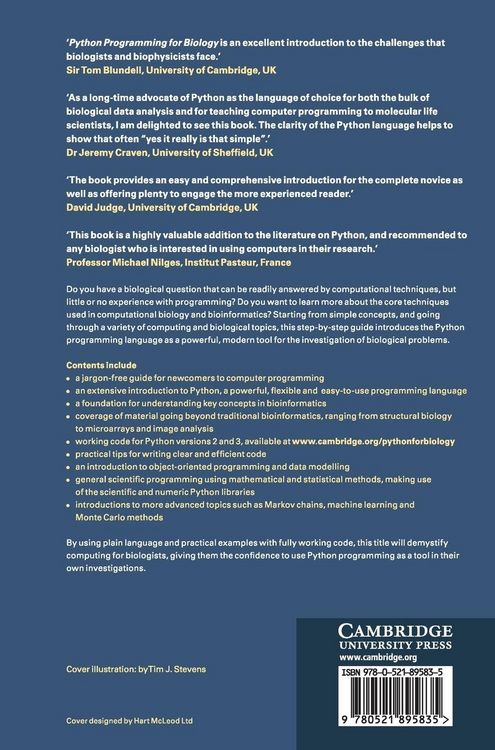 Produktbild: Python Programming for Biology