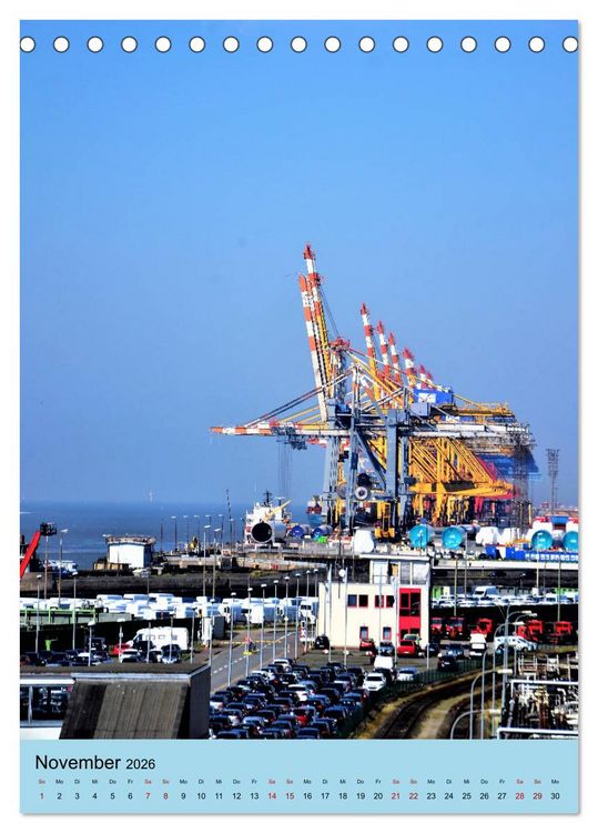 Produktbild: BREMERHAVEN die Seestadt mit maritimen Flair - 2026 (Tischkalender 2026 DIN A5 hoch), CALVENDO Monatskalender
