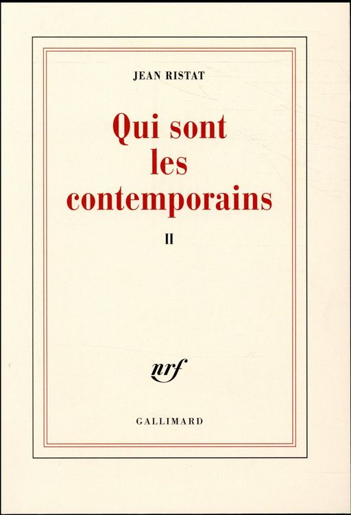 Produktbild: Qui sont les contemporains. Tome 2