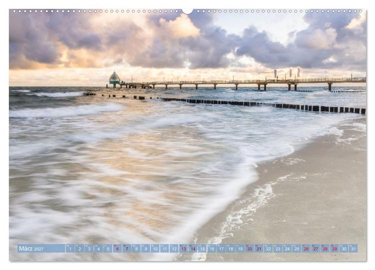 Produktbild: Stimmungsvolle K&uuml;stenmomente (hochwertiger Premium Wandkalender 2027 DIN A2 quer), Kunstdruck in Hochglanz