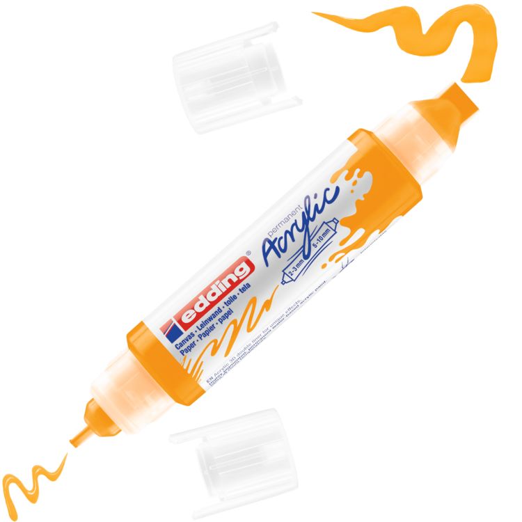 Produktbild: edding Acryl Double Liner 5400 sonnengelb 2-3mm/5-10mm