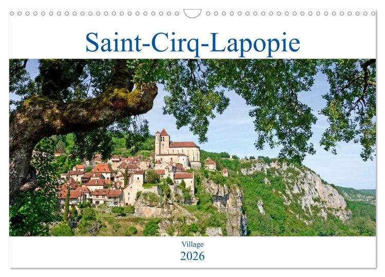 Produktbild: Saint-Cirq-Lapopie Village (Calendrier mural 2026 DIN A3 vertical), CALVENDO calendrier mensuel