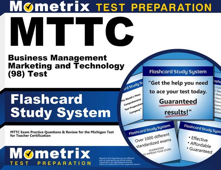 Produktbild: MTTC Business Management Marketing and Technology (98) Test Flashcard Study System