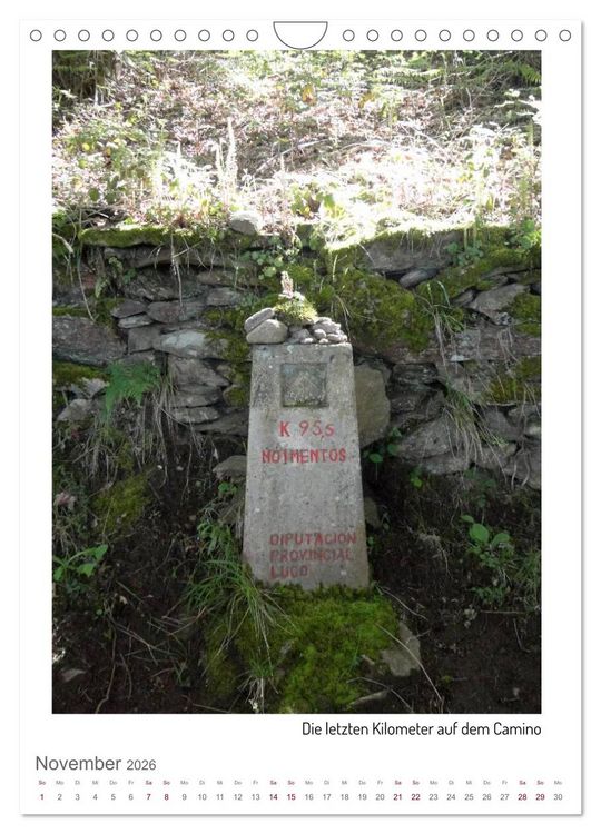 Produktbild: Buen Camino - Unterwegs auf dem Jakobsweg (Wandkalender 2026 DIN A4 hoch), CALVENDO Monatskalender