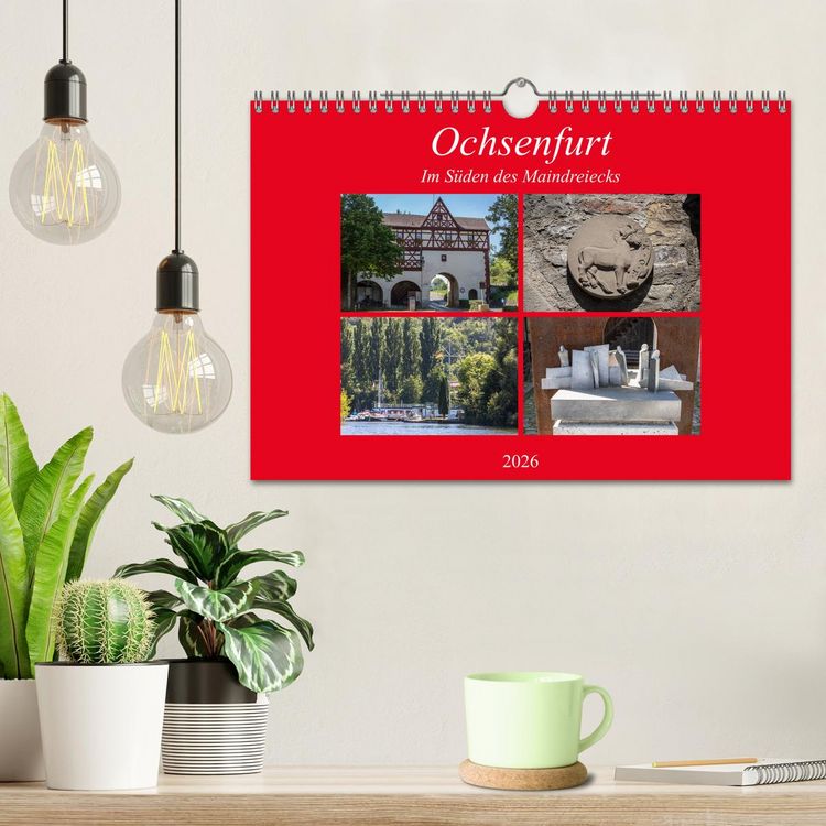 Produktbild: Ochsenfurt im S&uuml;den des Maindreiecks (Wandkalender 2026 DIN A4 quer), CALVENDO Monatskalender