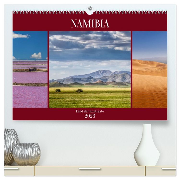 Produktbild: Namibia - Land der Kontraste (hochwertiger Premium Wandkalender 2026 DIN A2 quer), Kunstdruck in Hochglanz