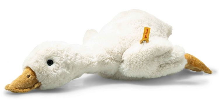 Produktbild: Steiff 075506 - Gans Gilda, wei&szlig;, Pl&uuml;schtier, 47 cm
