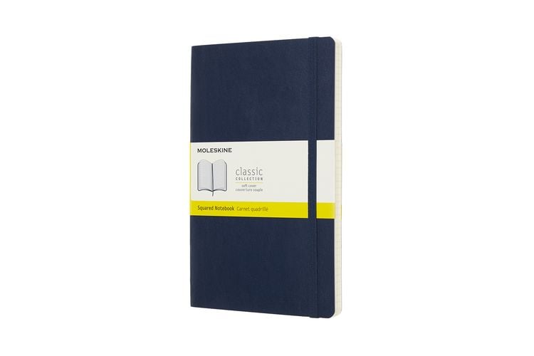 Produktbild: Moleskine Notizbuch Large/A5, Kariert, Soft Cover, Saphir