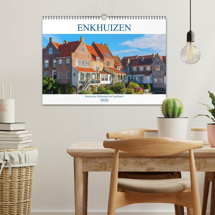 Produktbild: Enkhuizen - historische Hafenstadt am Ijsselmeer (Wandkalender 2026 DIN A3 quer), CALVENDO Monatskalender
