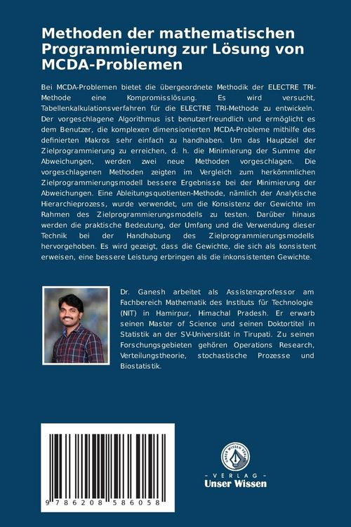 Produktbild: Methoden der mathematischen Programmierung zur L&ouml;sung von MCDA-Problemen
