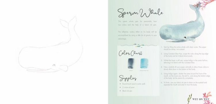 Produktbild: Das gro&szlig;e Aquarell-Praxisbuch - Meerestiere