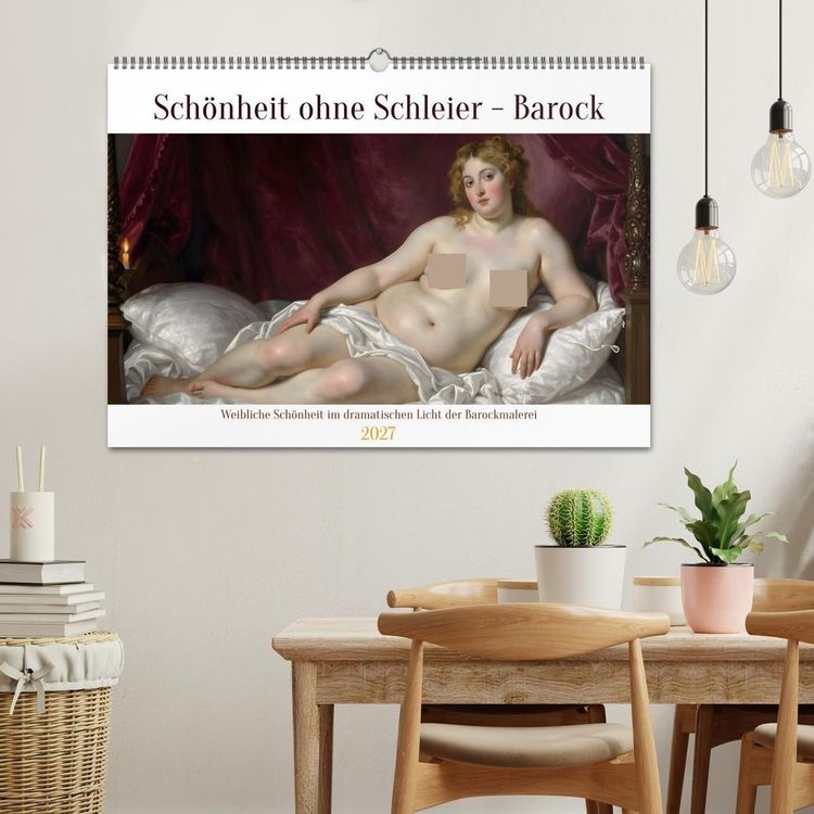 Produktbild: Sch&ouml;nheit ohne Schleier - Barock (Wandkalender 2027 DIN A2 quer), CALVENDO Monatskalender
