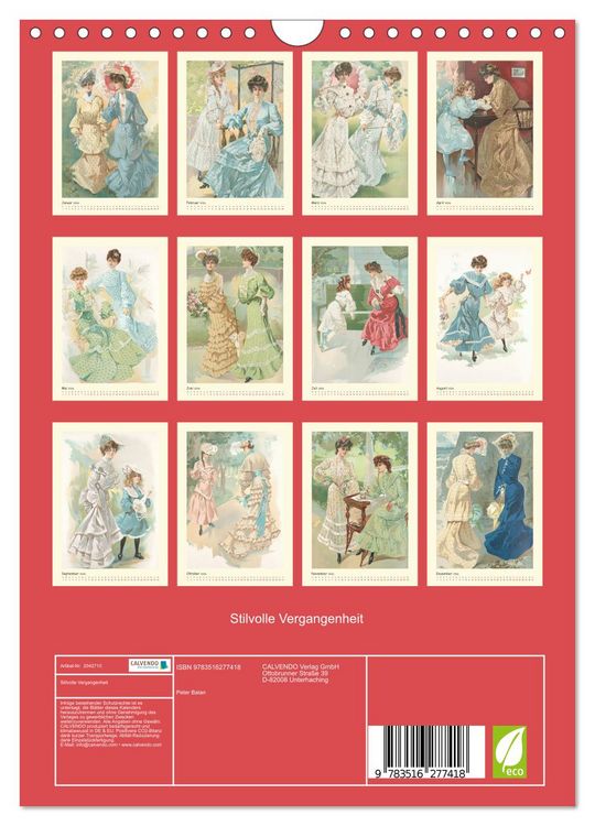 Produktbild: Stilvolle Vergangenheit (Wandkalender 2026 DIN A4 hoch), CALVENDO Monatskalender