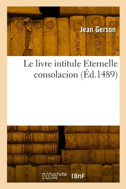 Produktbild: Le livre intitule Eternelle consolacion