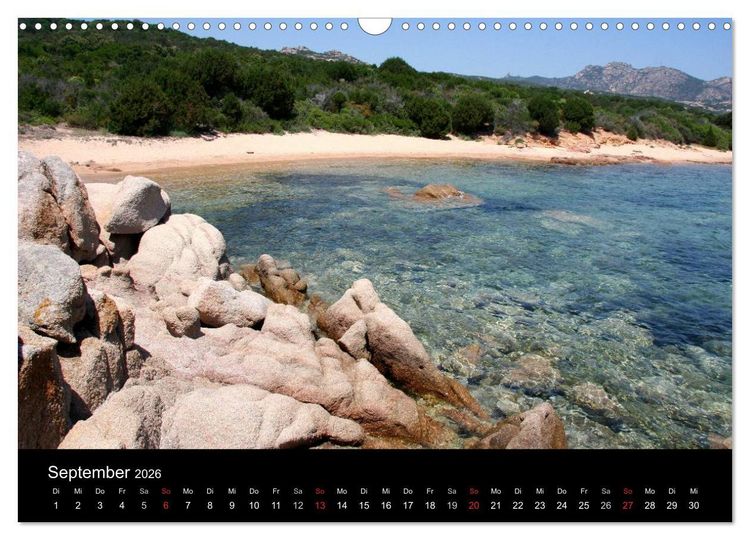 Produktbild: Sardinien 2026 (Wandkalender 2026 DIN A3 quer), CALVENDO Monatskalender