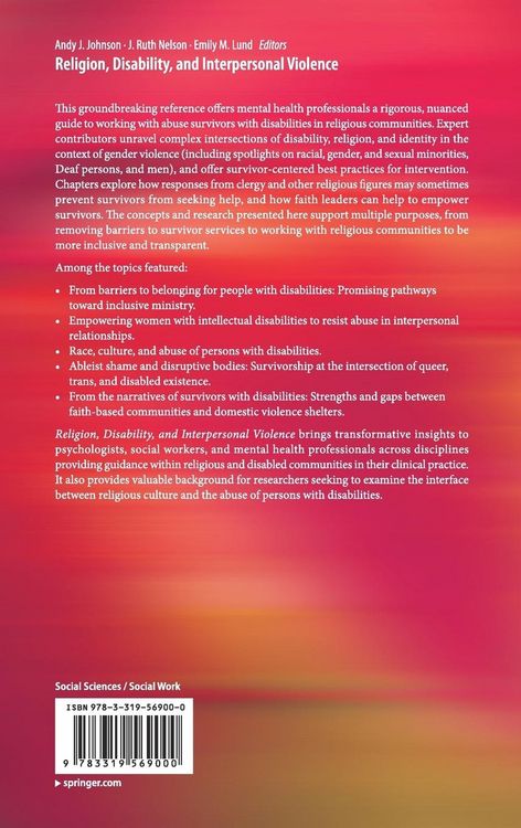 Produktbild: Religion, Disability, and Interpersonal Violence
