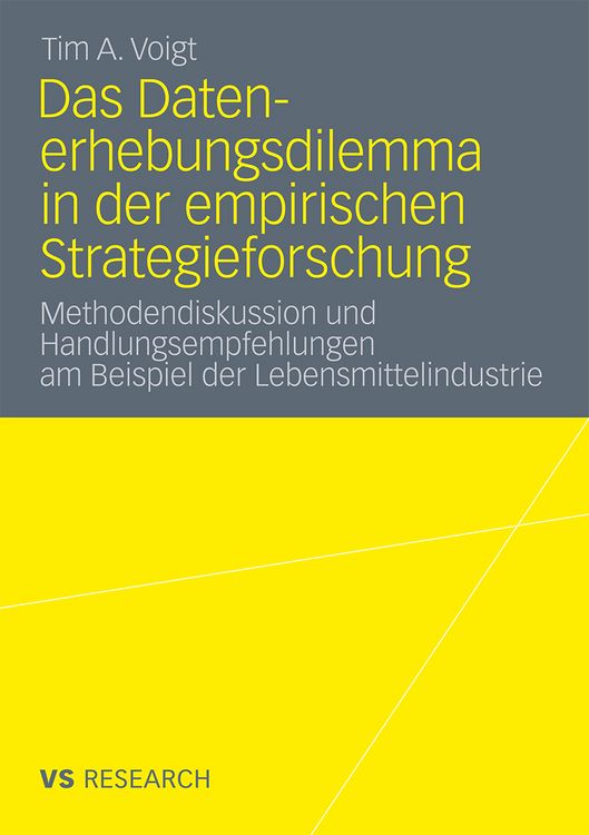 Produktbild: Das Datenerhebungsdilemma in der empirischen Strategieforschung