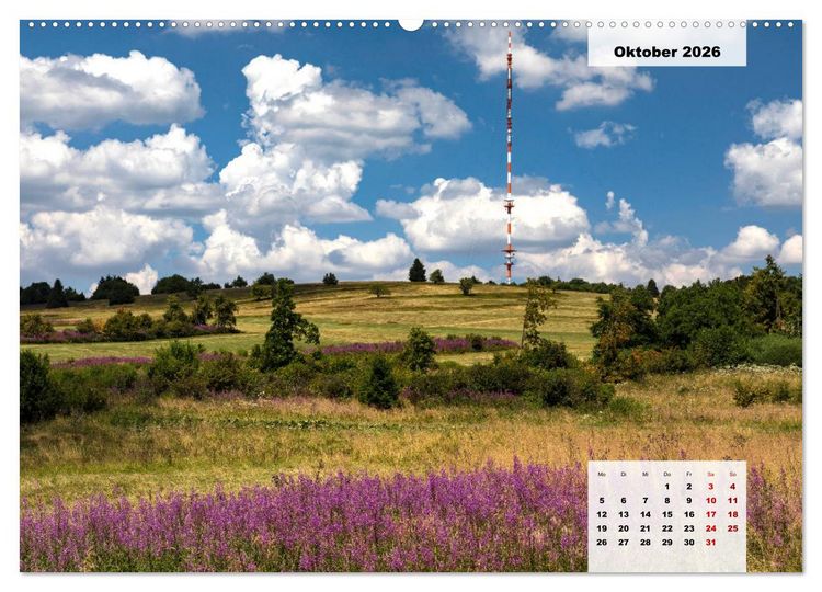 Produktbild: Rh&ouml;ner R&ouml;schen - ein Sommerm&auml;rchen in der Hochrh&ouml;n (Wandkalender 2026 DIN A2 quer), CALVENDO Monatskalender