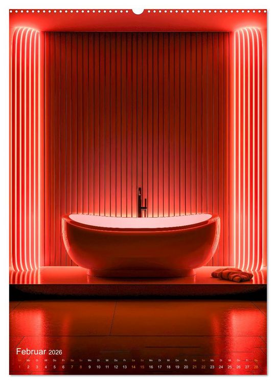 Produktbild: Badewannen Wohlf&uuml;hloasen (hochwertiger Premium Wandkalender 2026 DIN A2 hoch), Kunstdruck in Hochglanz
