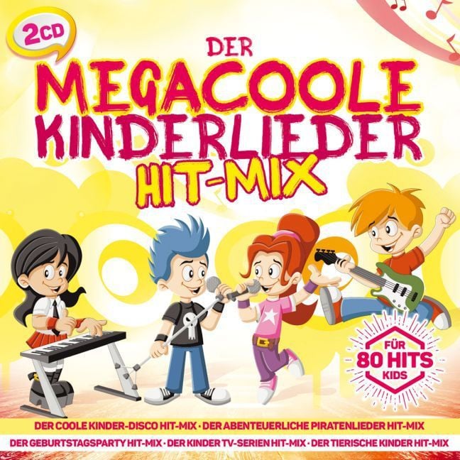 Produktbild: Der megacoole Kinderlieder Hit-Mix 80 Hits f Kids