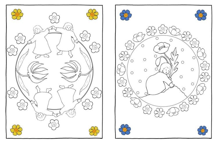 Produktbild: Etwas von den Wurzelkindern: Jahreszeiten-Malbuch