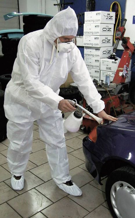 Produktbild: CleanGo Leipold Doehle 2515-L SMS-Overall CAT III (Typ 5 & 6) Kleider-Gr&ouml;&szlig;e: L Wei&szlig;