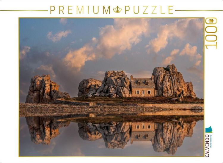 Produktbild: CALVENDO Puzzle Das Haus zwichen den Felsen | 1000 Teile Lege-Gr&ouml;&szlig;e 64x48cm Foto-Puzzle f&uuml;r gl&uuml;ckliche Stunden
