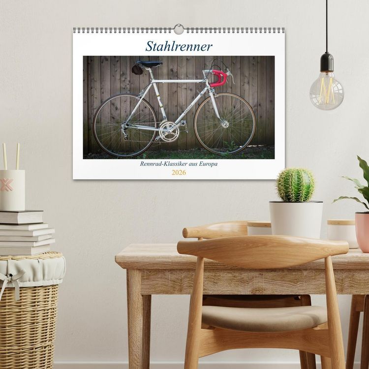 Produktbild: Stahlrenner - Rennrad-Klassiker aus Europa (Wandkalender 2026 DIN A3 quer), CALVENDO Monatskalender