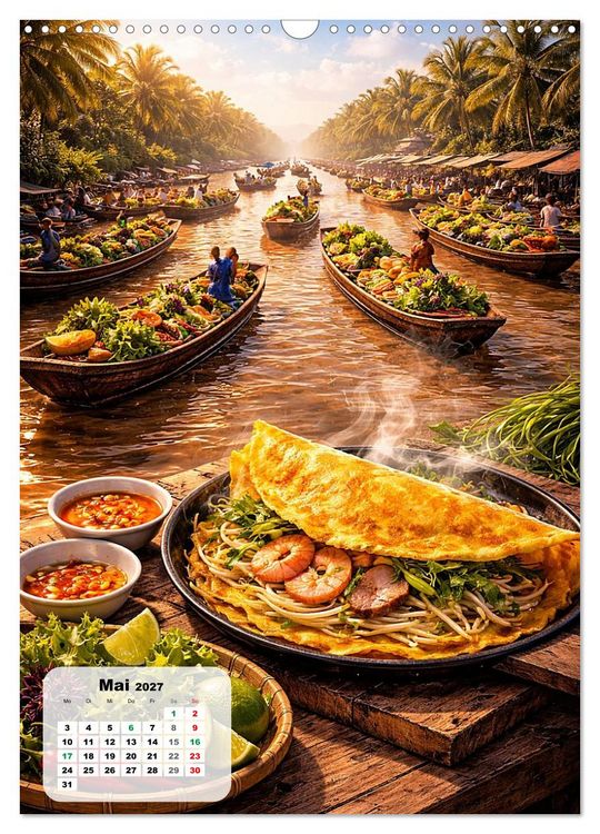 Produktbild: Vietnam - Eine Schlemmerreise durchs Land des aufsteigenden Drachen (Wandkalender 2027 DIN A3 hoch), CALVENDO Monatskalender
