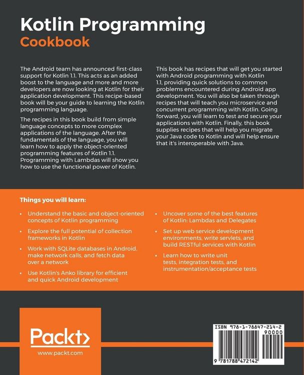 Produktbild: Kotlin Programming Cookbook