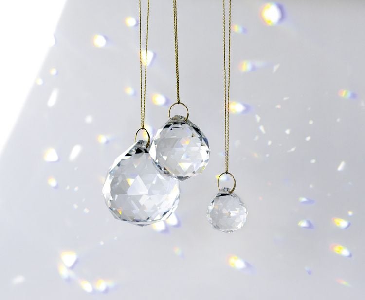 Produktbild: folia Kristallkugeln Sun Catcher Crystal Trio &Oslash;2/3/4cm 3 St&uuml;ck