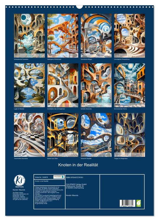 Produktbild: Knoten in der Realit&auml;t (Wandkalender 2026 DIN A2 hoch), CALVENDO Monatskalender