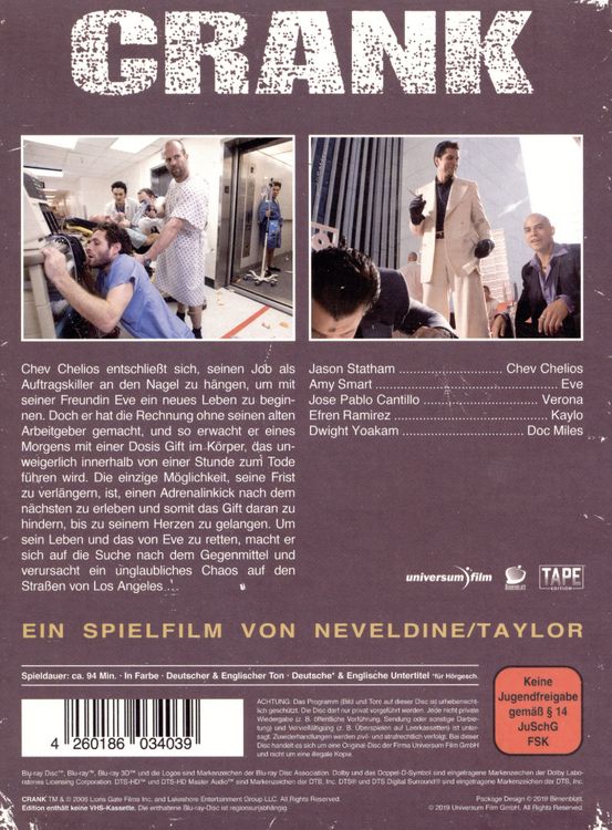 Produktbild: Crank - Tape Edition limitiert auf 1111 St&uuml;ck