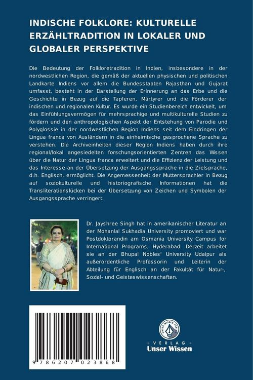 Produktbild: Indische Folklore: Kulturelle Erz&auml;hltradition in Lokaler und Globaler Perspektive