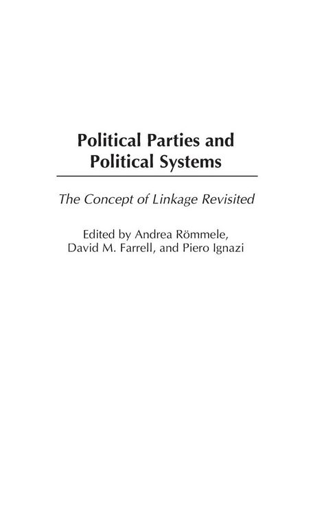 Produktbild: Political Parties and Political Systems