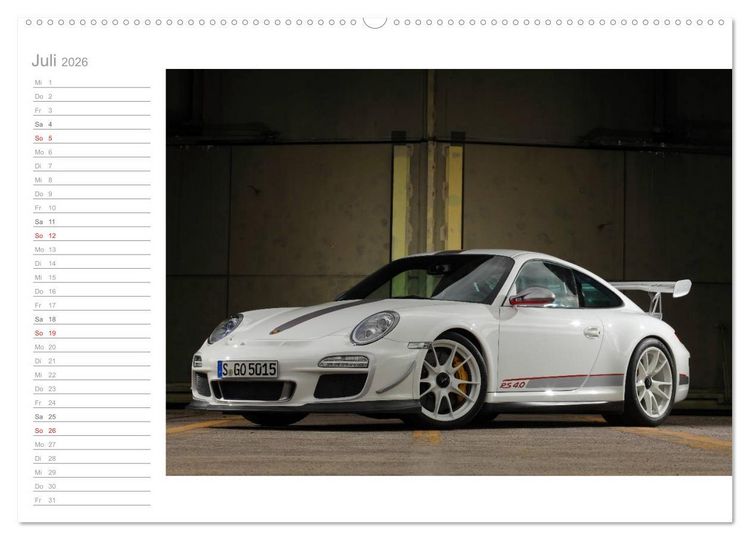 Produktbild: Porsche GT3RS 4,0 (Wandkalender 2026 DIN A2 quer), CALVENDO Monatskalender