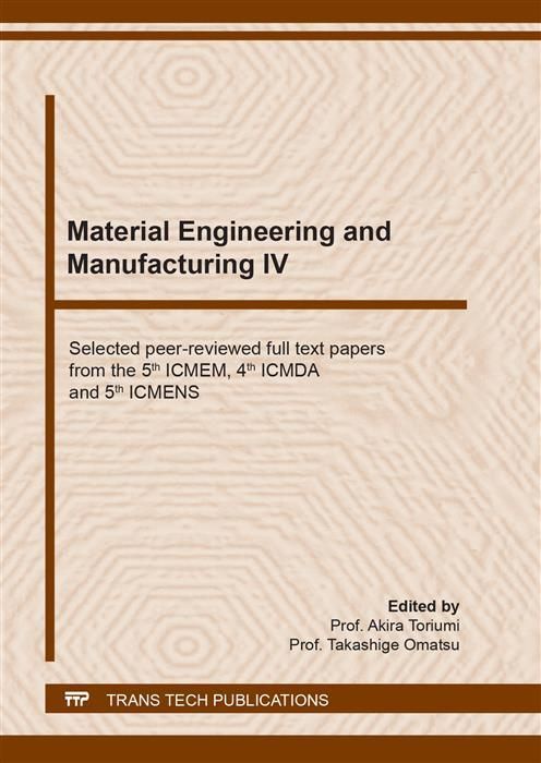 Produktbild: Material Engineering and Manufacturing IV