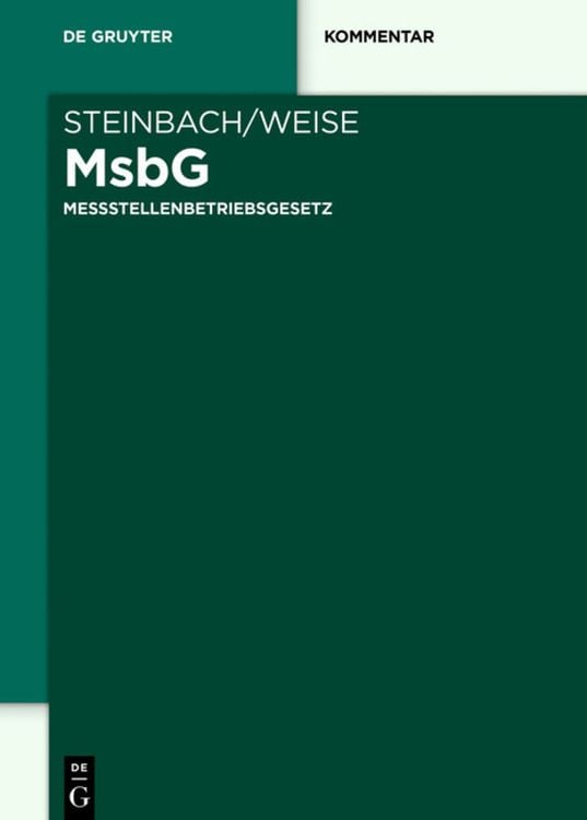 Produktbild: Messstellenbetriebsgesetz