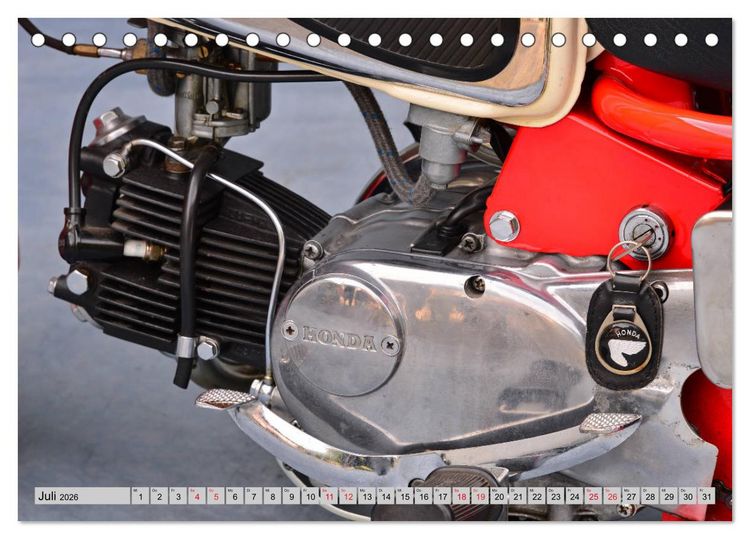 Produktbild: Honda Monkey CZ Mark 1 (Tischkalender 2026 DIN A5 quer), CALVENDO Monatskalender