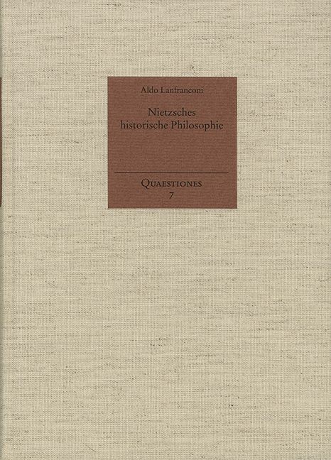 Produktbild: Nietzsches historische Philosophie