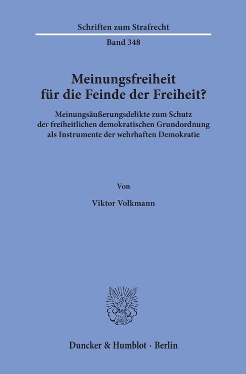 Produktbild: Meinungsfreiheit f&uuml;r die Feinde der Freiheit?