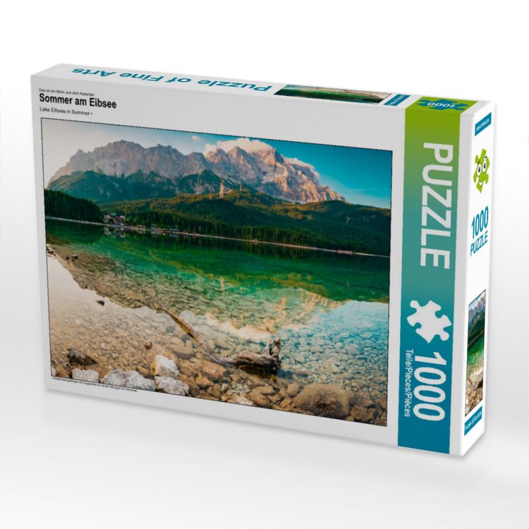 Produktbild: CALVENDO Puzzle Sommer am Eibsee | 1000 Teile Lege-Gr&ouml;&szlig;e 64x48cm Foto-Puzzle f&uuml;r gl&uuml;ckliche Stunden
