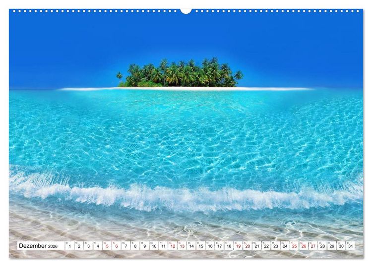 Produktbild: Reif f&uuml;r die S&uuml;dsee. Reise von Fidschi bis Bora Bora (Wandkalender 2026 DIN A2 quer), CALVENDO Monatskalender