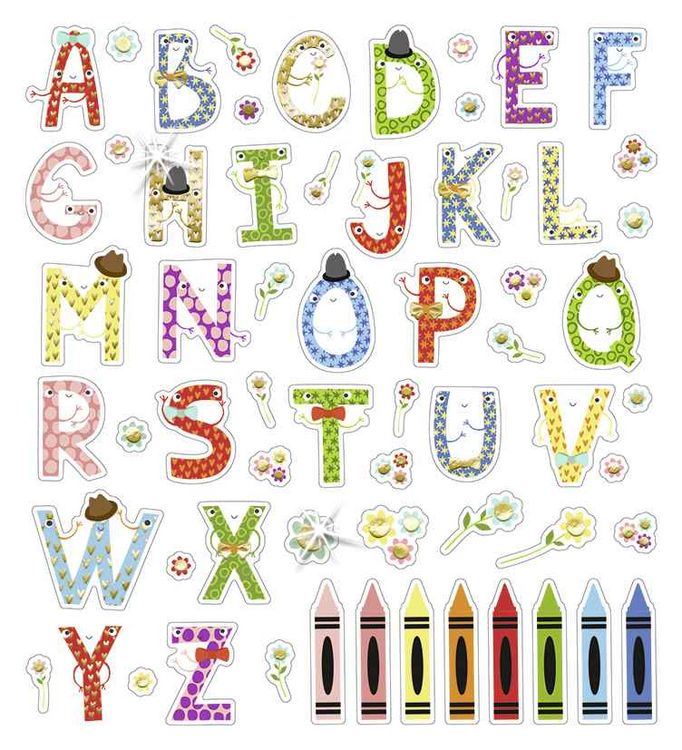 Produktbild: URSUS Dekorationsartikel Glitzer-Sticker Fun 04